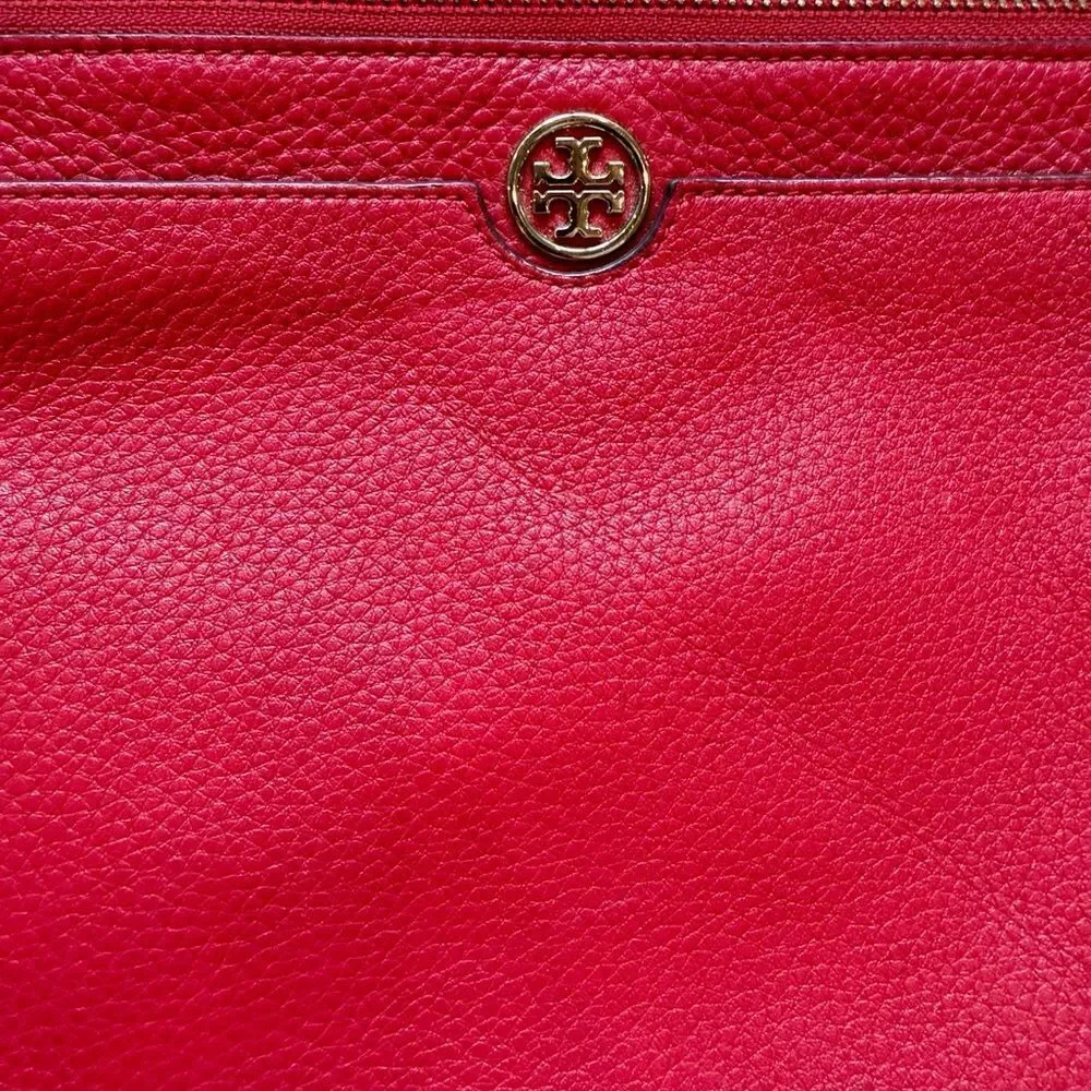 Tory Burch Vibrant Red Wristlet Clutch